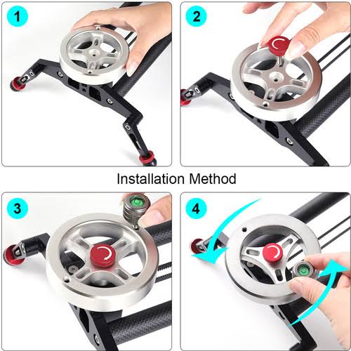 Carbon Fiber Camera Slider with Flywheel A462