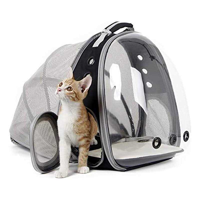 Expandable Cat Backpack Carrier with Bubble Window H3013