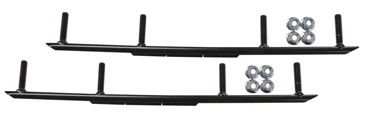 Blue Razor Snowmobile Skis with 10" Round Bars Complete Kit S1509