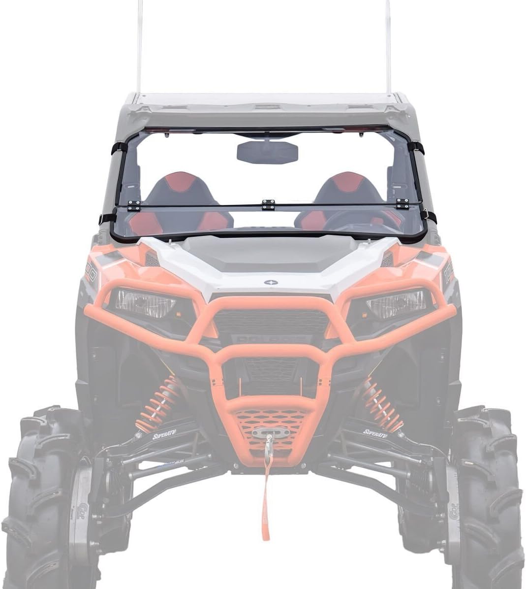 Heavy Duty Scratch Resistant Flip Down Windshield Z412