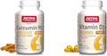 500mg Curcumin 95 Veggie Caps & Vitamin D3 2,500 IU Softgels U74986