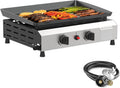 3 Burner Propane Gas Griddle with Side Shelves B7770