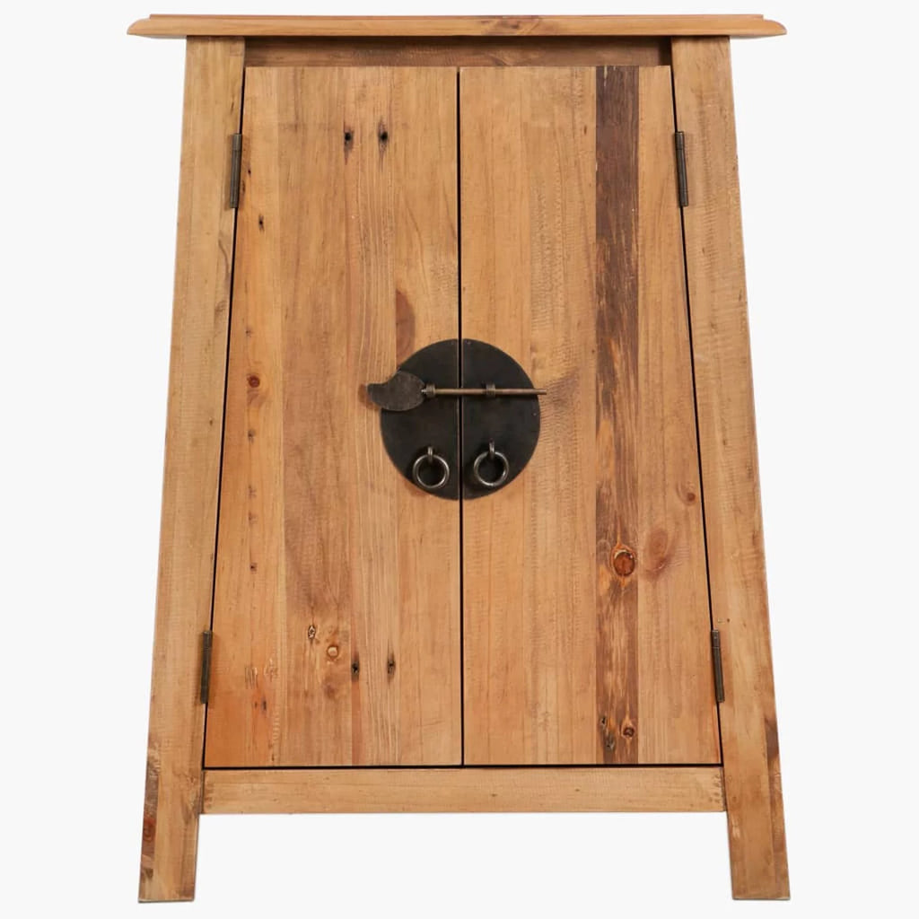 Recycled Pinewood Bathroom Storage Cabinet with Shelf A7646