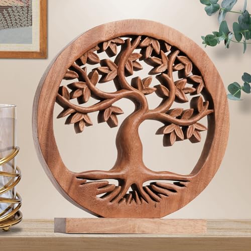 Solid Wood Tree of Life Sculpture H722