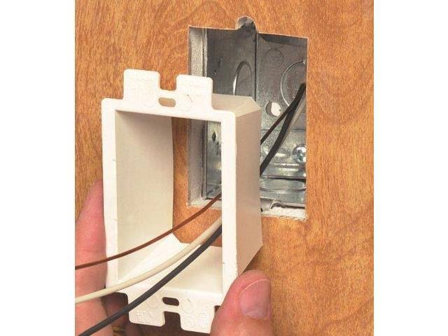 White 1-Gang 25-Pack Electrical Outlet Box Extender A282736