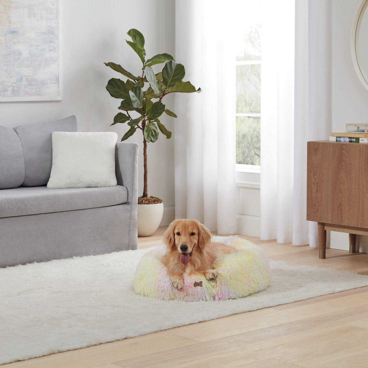 Faux Fur Pet Bed W58058