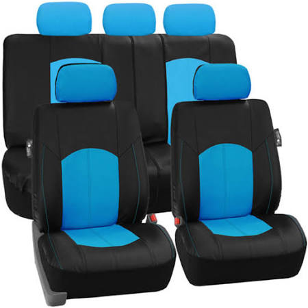 Perforated Leatherette Full Set Car Seat Covers M3135