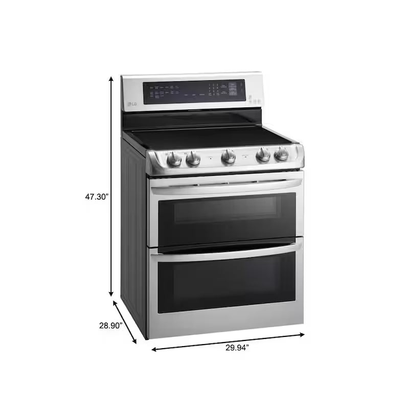 7.3 cu. ft. Double Oven Electric Range with Convection and Self Clean in Stainless Steel A9545