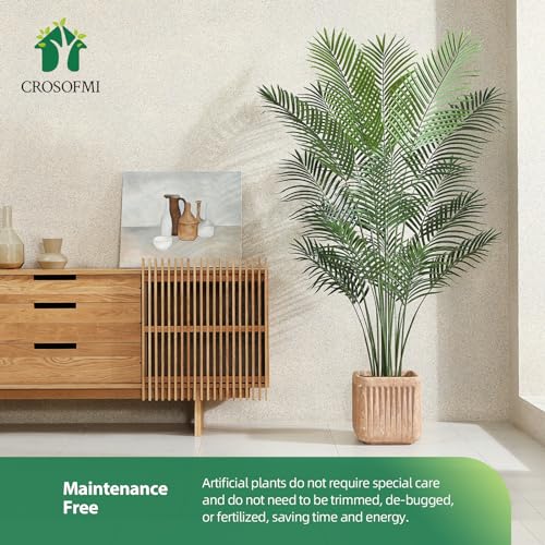 Artificial Areca Palm Plant 6Feet Fake Tropical Palm Tree in Pot L74154