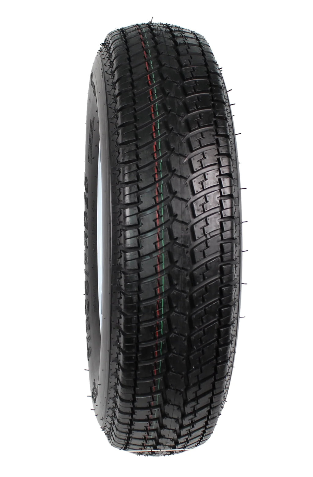 2-Pk Trailer Tire On Rim ST205/75D15 5 Hole White Spoke Wheel W229