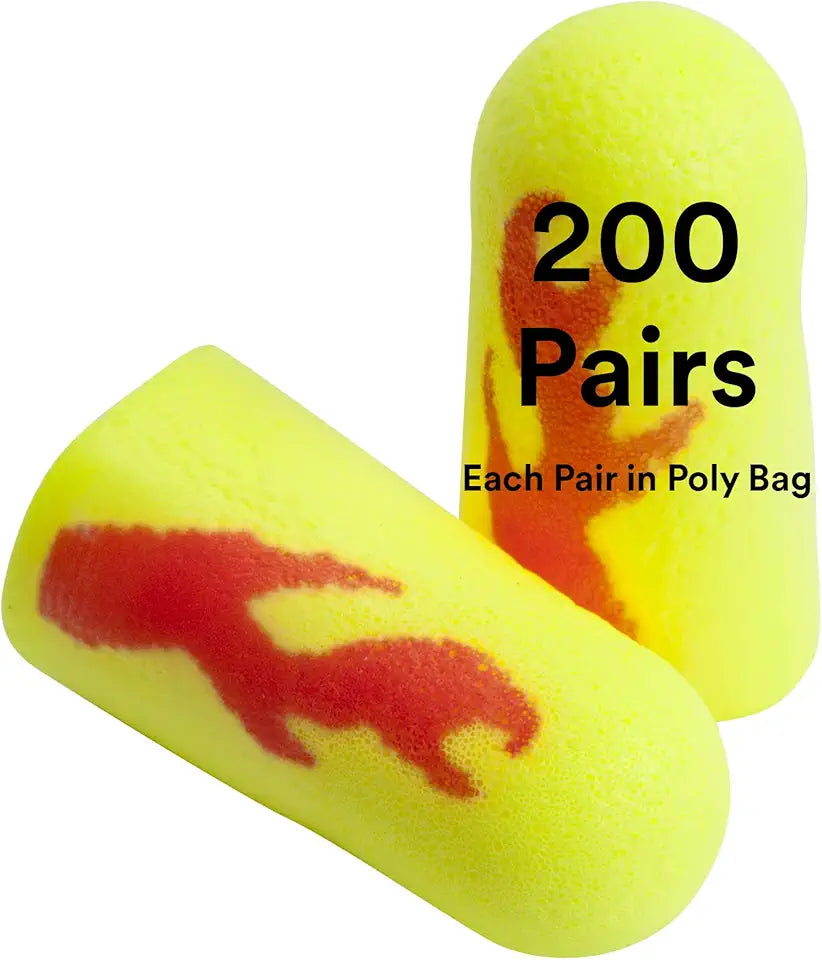 200 Pairs Uncorded Disposable Foam Ear Plugs NRR 33 Q7999