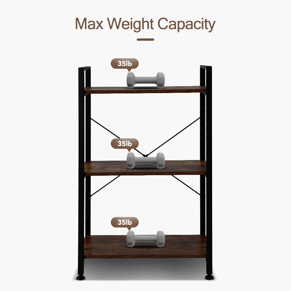 3 Tier Metal Frame Bookshelf W99511