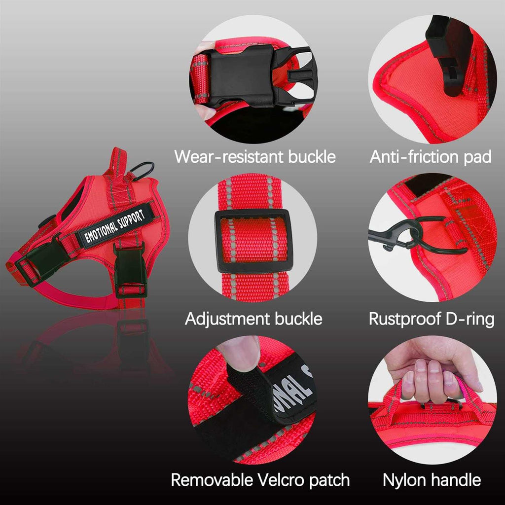 Reflective Breathable Adjustable No-Pull Dog Harness K8624
