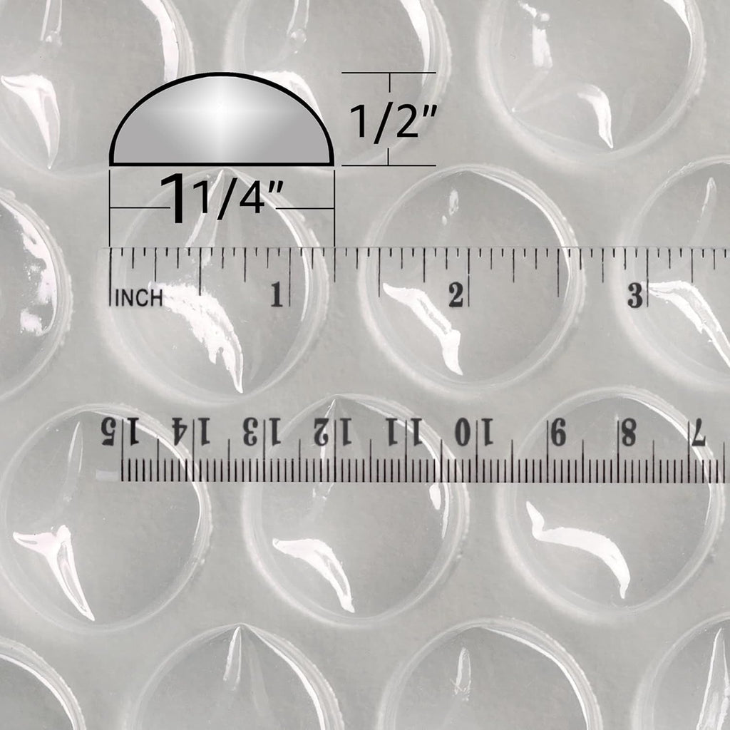 Bubble Cushioning Wrap 12"x65' Large Bubbles 1/2" Perforated Every 12", clear O315466