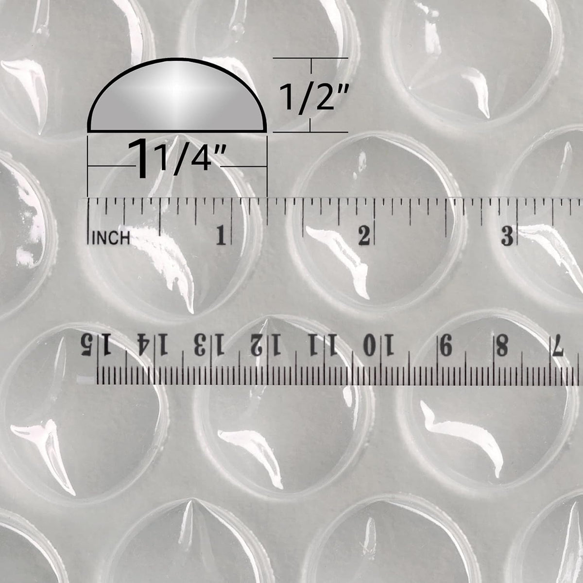 Bubble Cushioning Wrap 12"x65' Large Bubbles 1/2" Perforated Every 12", clear O315466