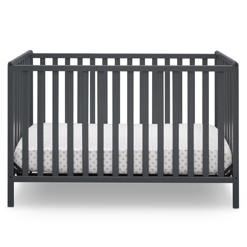 Charcoal Gray 4-in-1 Convertible Baby Crib K6125