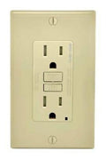 15 amps 125 V Ivory AFCI/GFCI Dual Function Outlet F808
