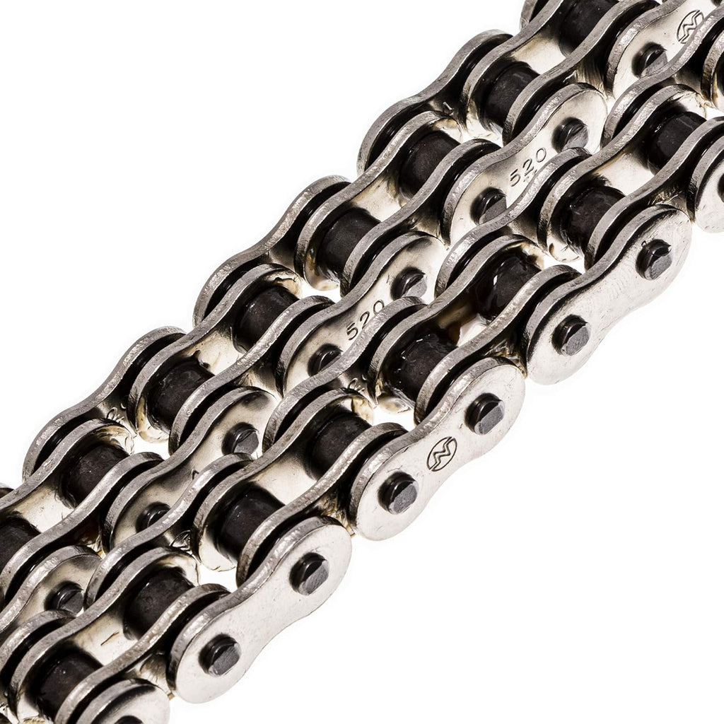 Drive Sprocket Chain Combo Front 16 Rear 46 Tooth 520NZ Standard 118 Link Pack of 2 H587