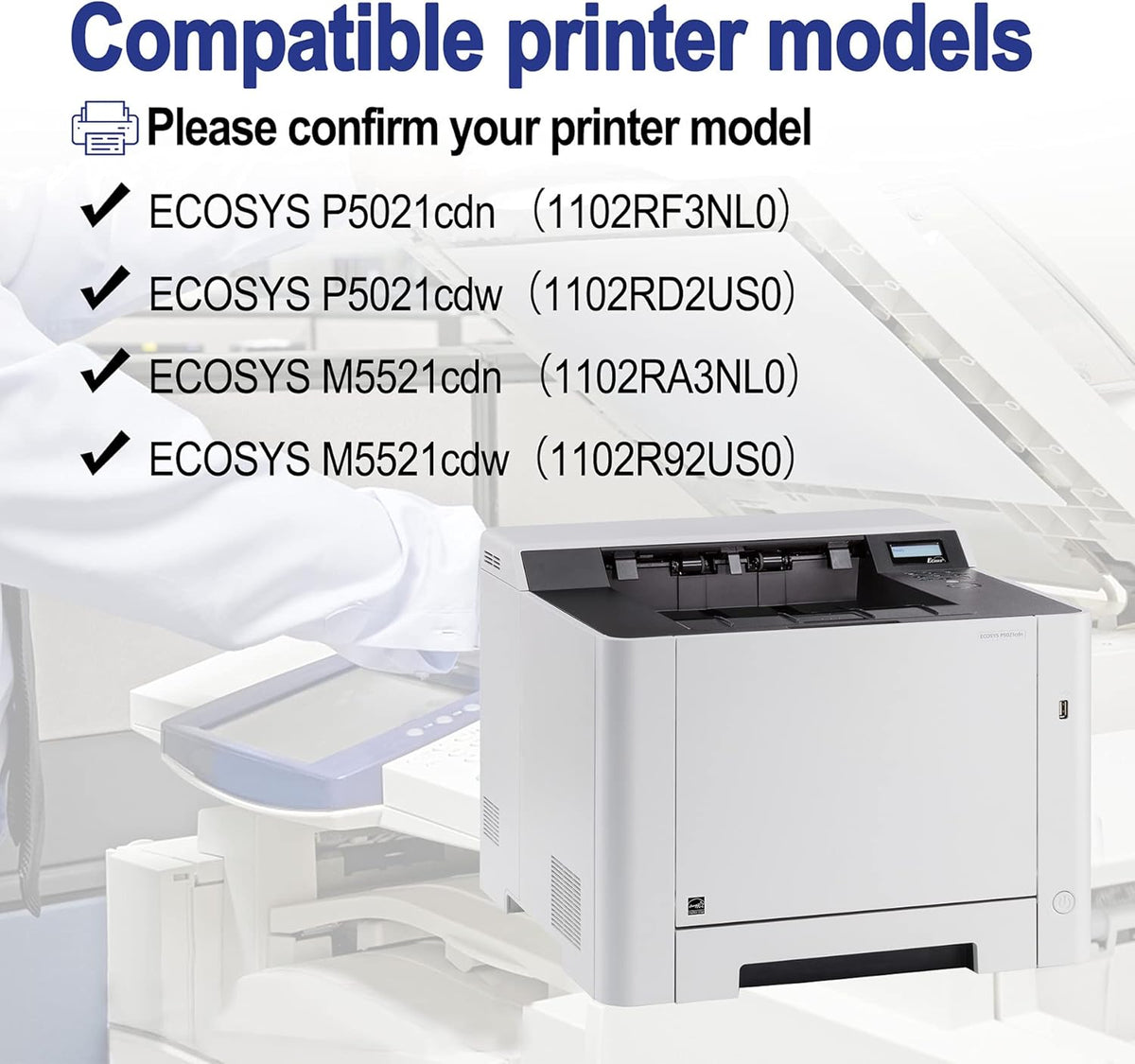 Compatible Toner Cartridge for ECOSYS P5021cdn P5021cdw M5521cdn M5521cdw F824386