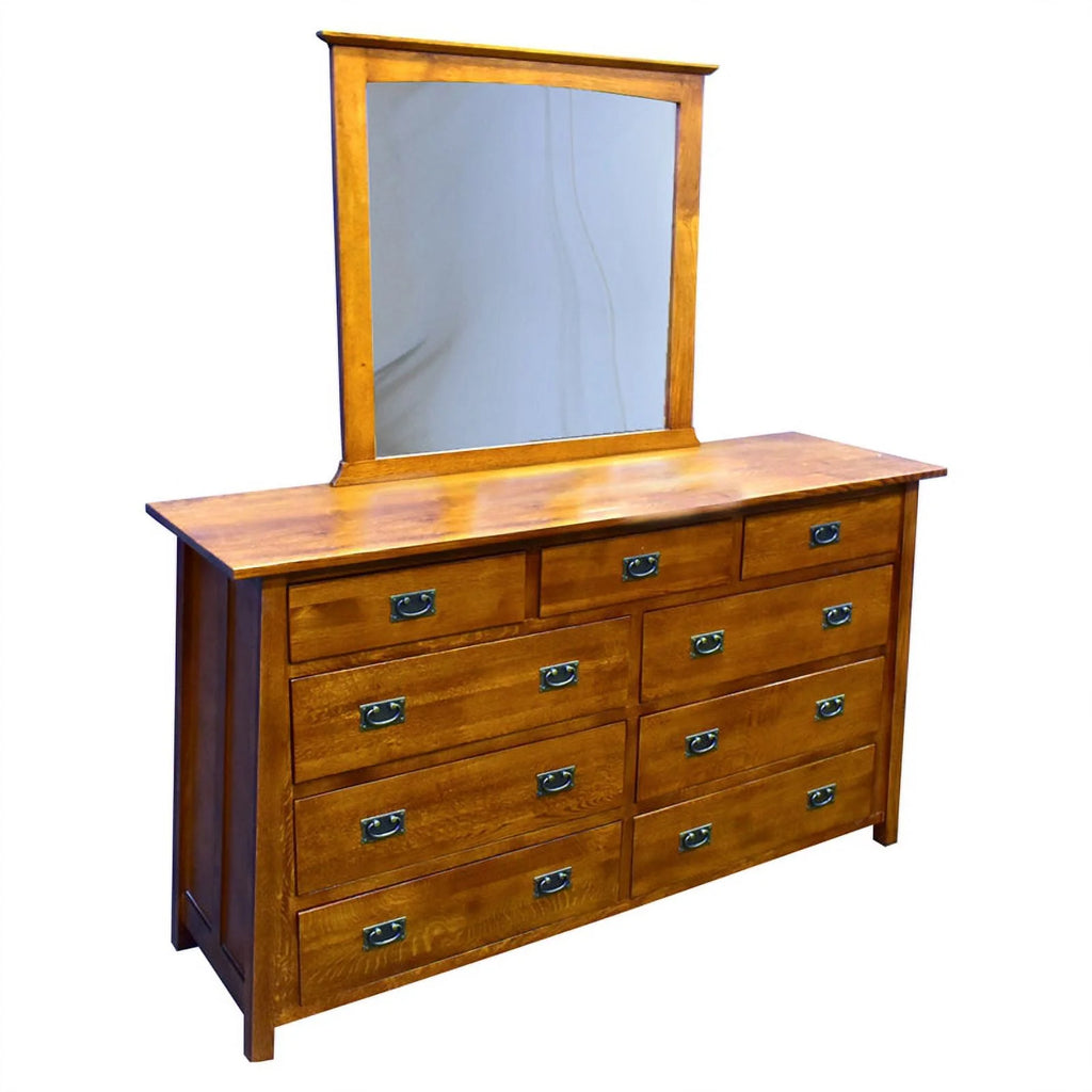 9-Drawer Solid Wood Dresser in Cherry D520