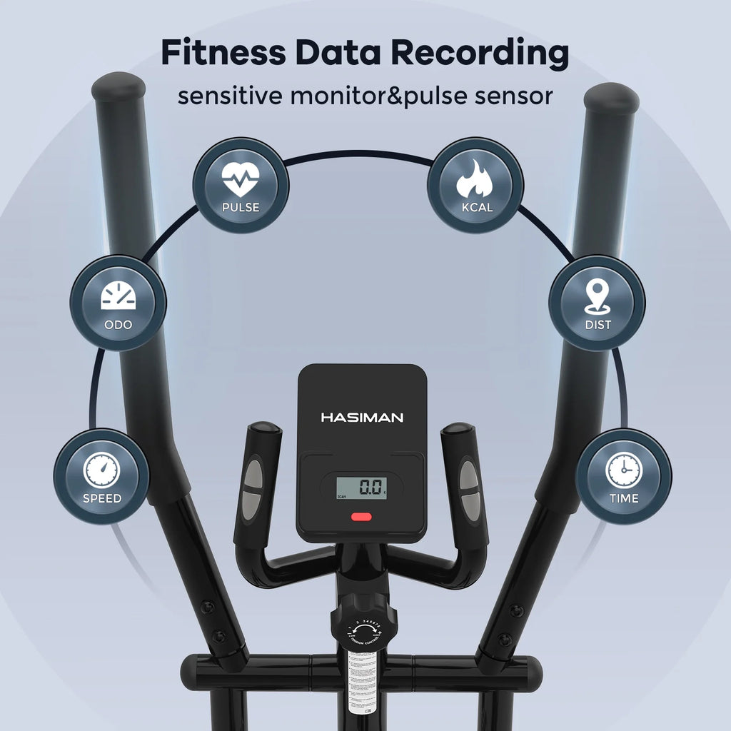 Silent Magnetic Elliptical Bike Stationary Exercise Machine J266