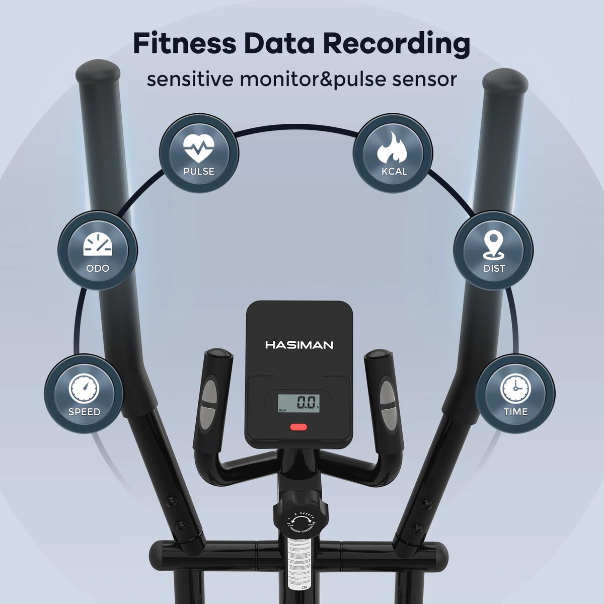 Silent Magnetic Elliptical Bike Stationary Exercise Machine J266