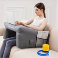 Inflatable Bed Rest Pillow with Lap Desk A5046