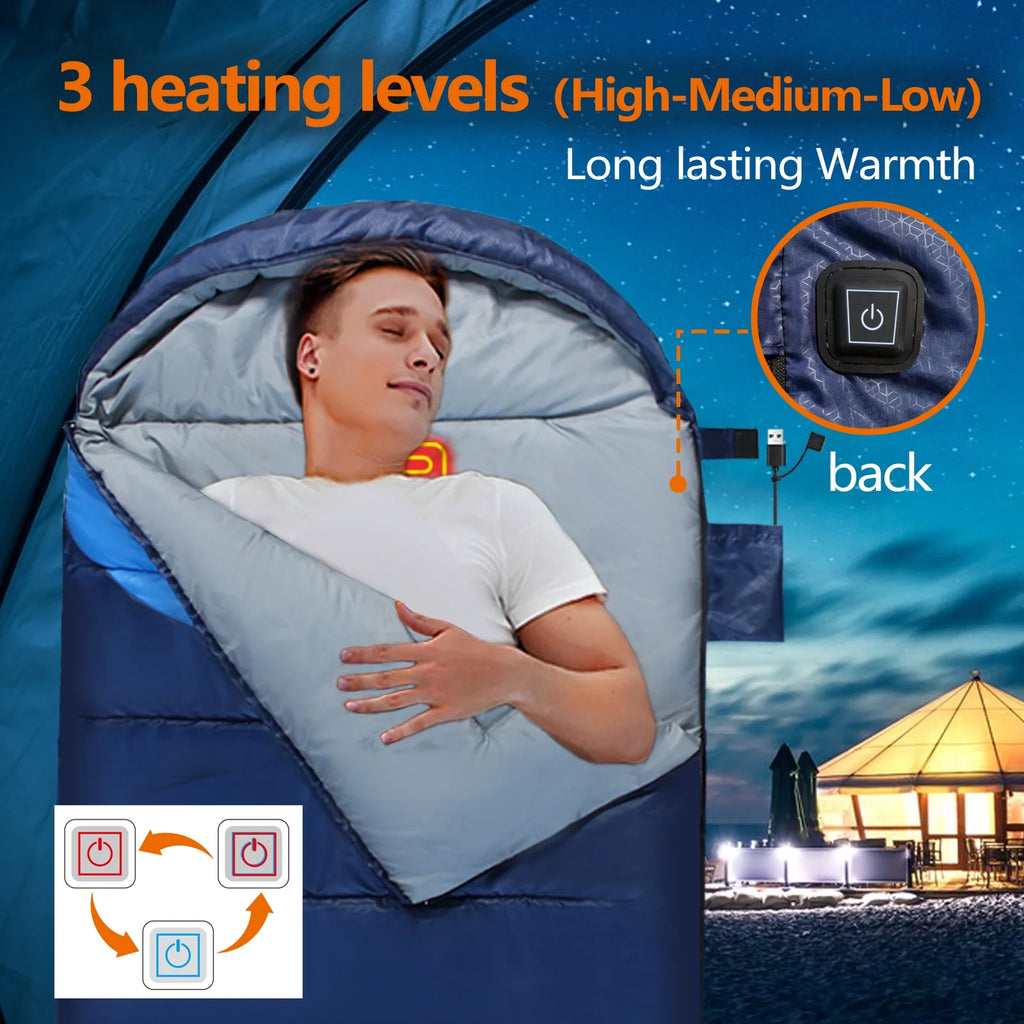 Heated Waterproof Lightweight Sleeping Bag H858932