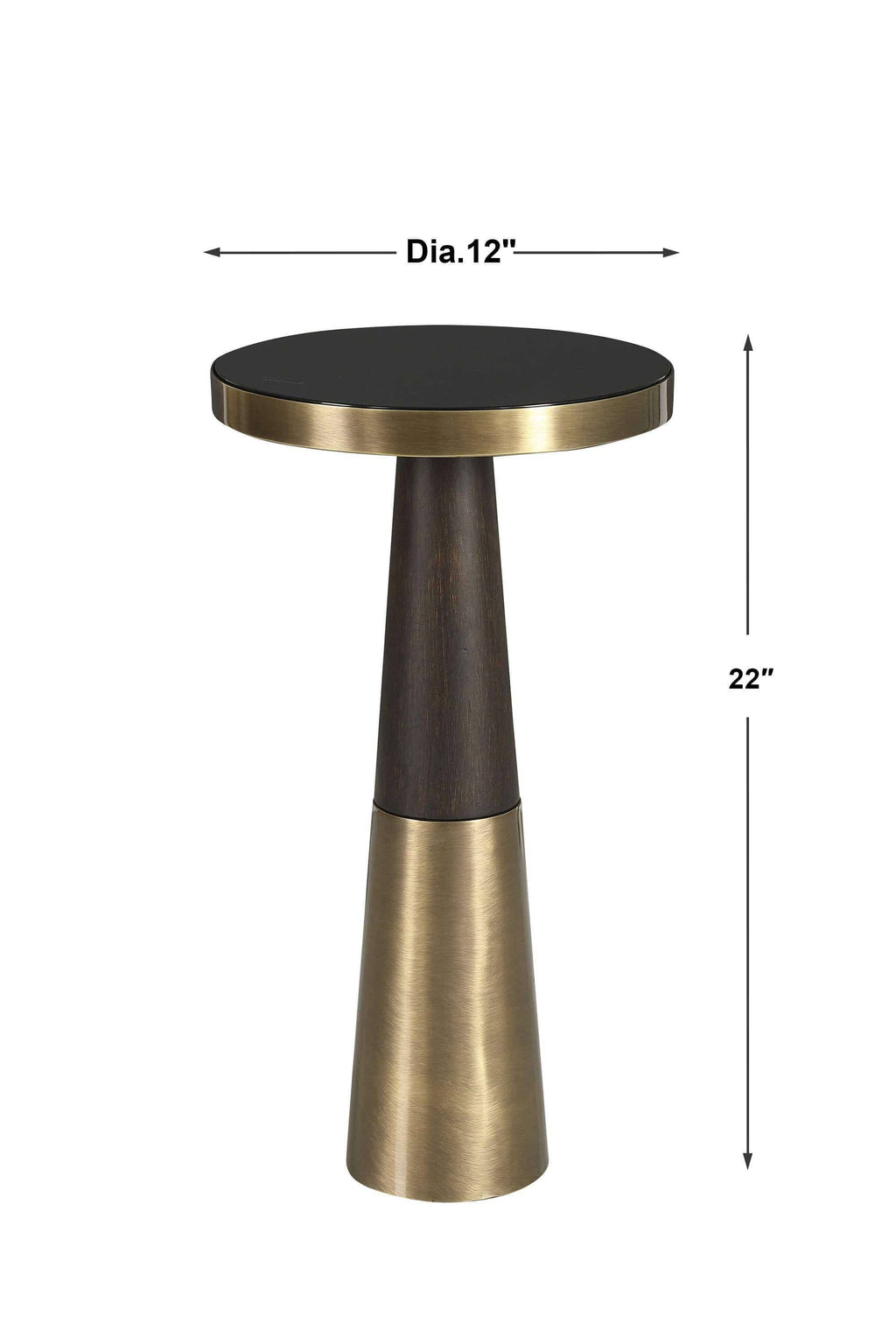 Black Accent Table W260