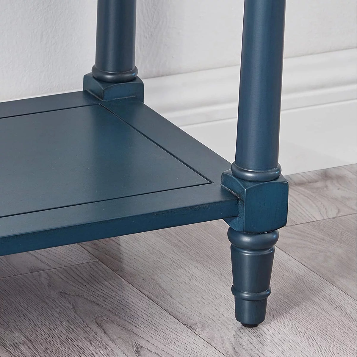 Blue Wooden Console Table with Drawers D10173