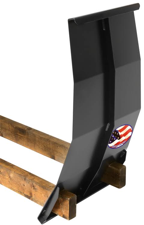 Black Steel Wood Caddy U8747