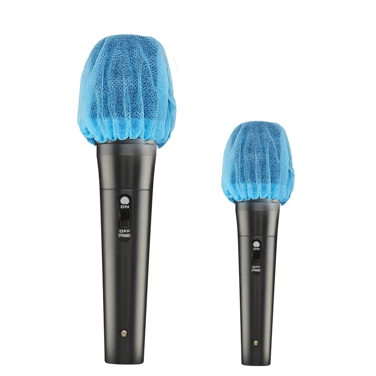 200 Pcs Black Non-Woven Disposable Microphone Cover C1629