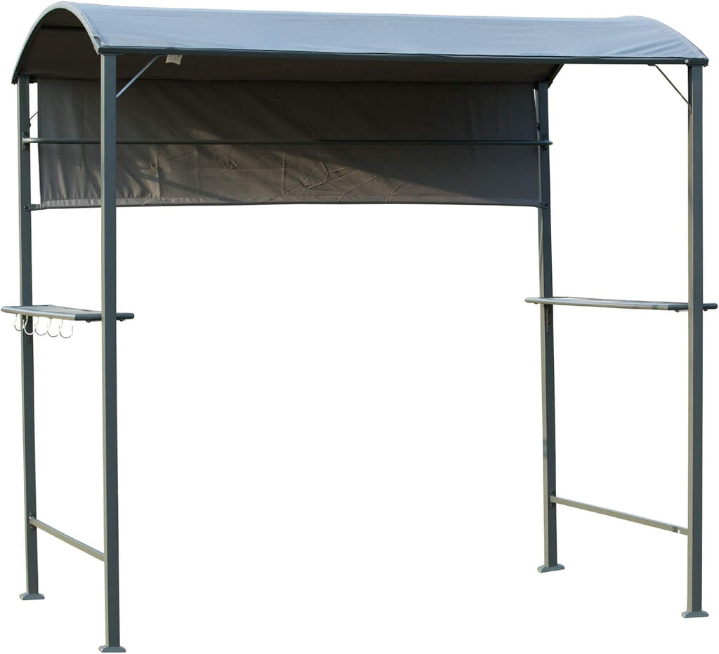 7FT BBQ Grill Gazebo Canopy with Sun Shade Panel B393203