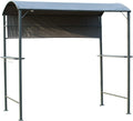 7FT BBQ Grill Gazebo Canopy with Sun Shade Panel B393203