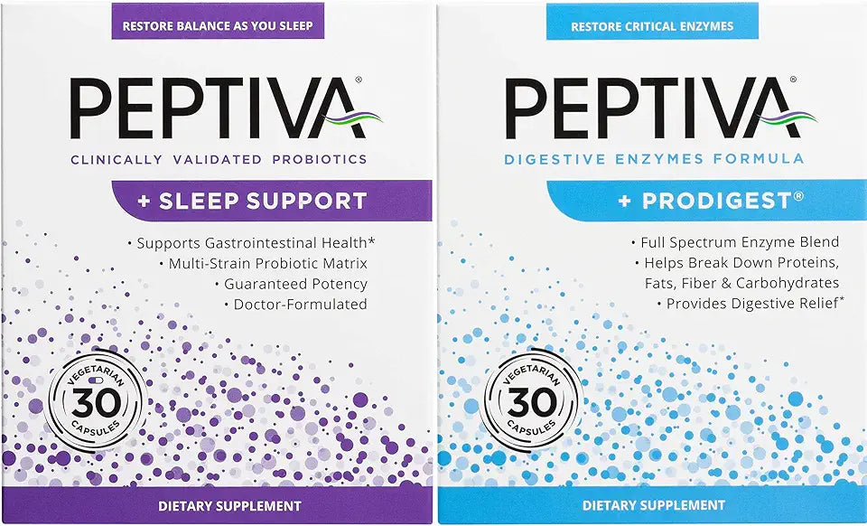 Probiotic and Sleep Support 30 Count Digestive Enzyme 30 Count C7446