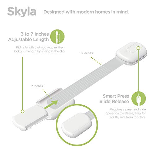 Baby Locks 8-Pack Child Safety Cabinet Latches E78035