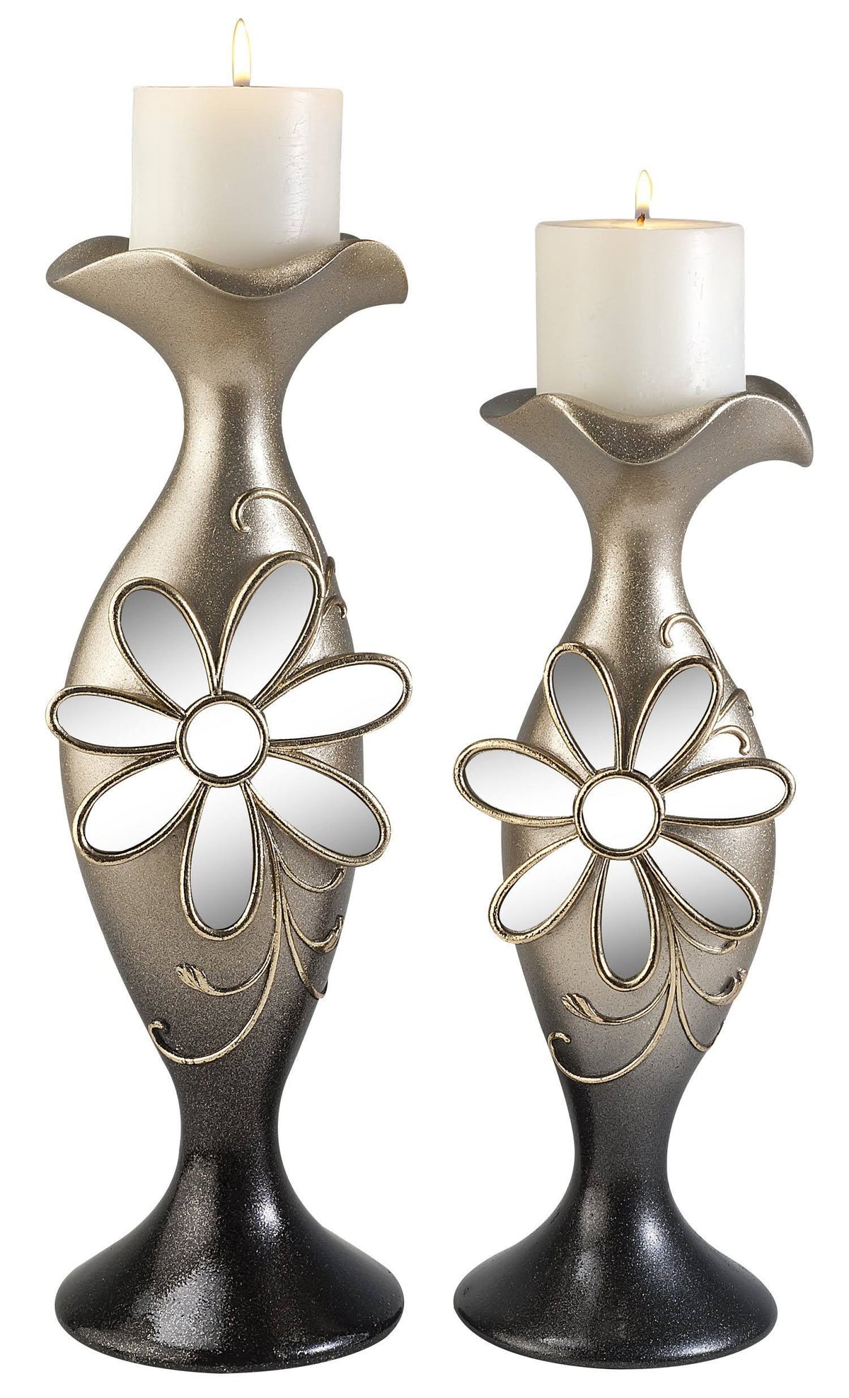 Floral Glamour Candle Holder Set O295371