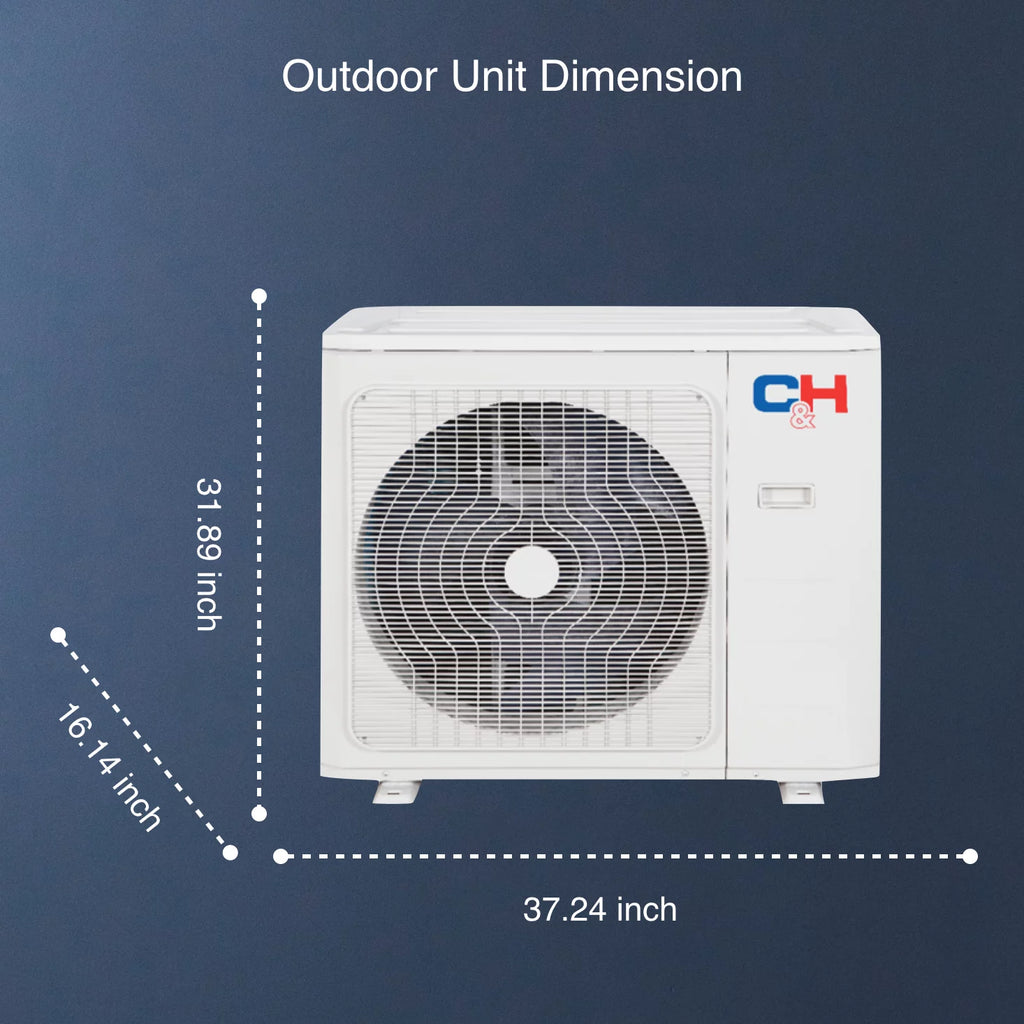 24000 BTU 230V Wall Mounted Mini Split Heat Pump Air Conditioner T237
