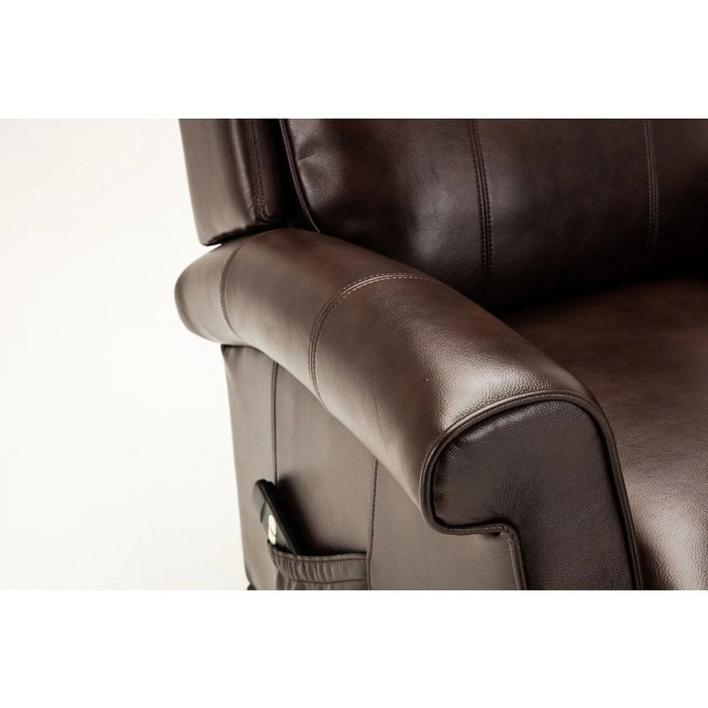 Faux Leather Lift Chair in Brown A108