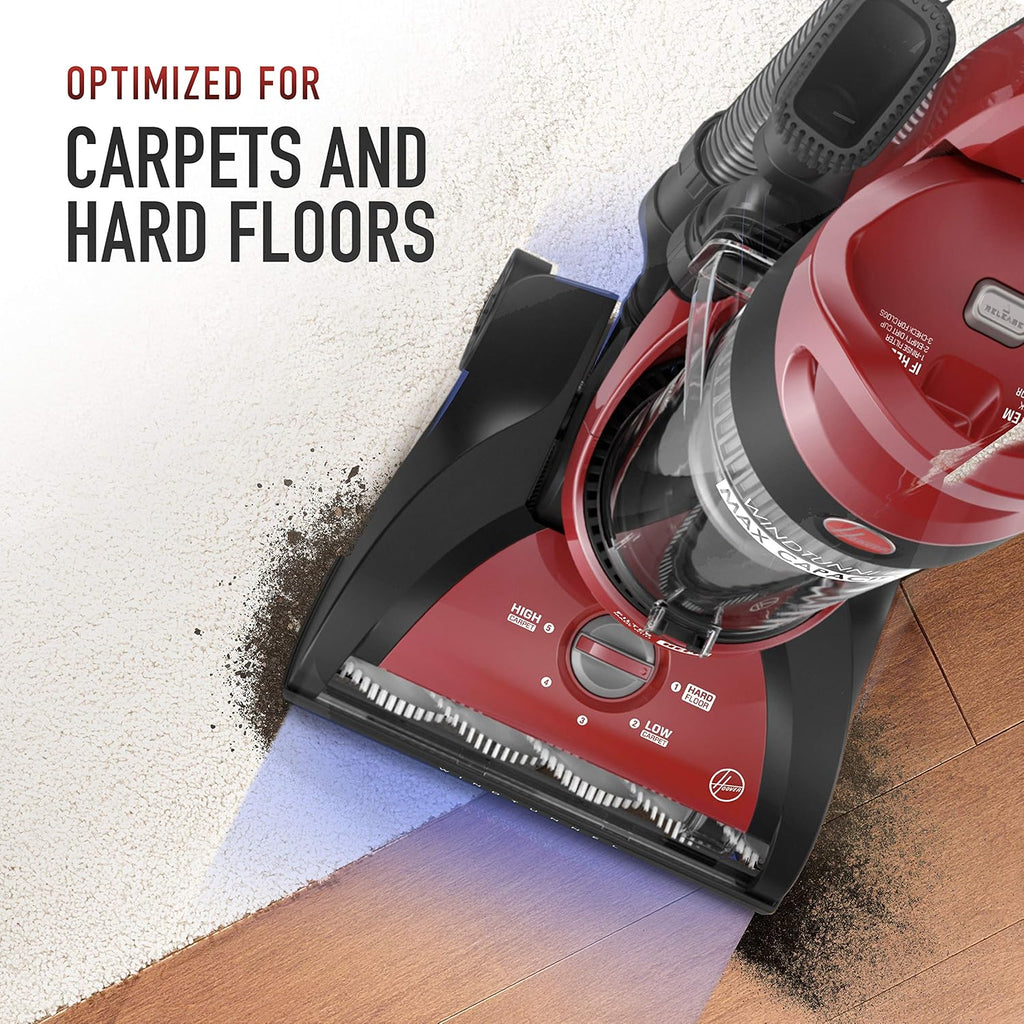 Red Upright Vacuum Cleaner with HEPA Media Filtration Q725