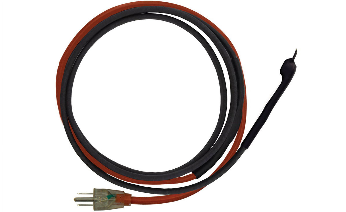 Black 30' Pipe Trace Cable with Stat and Plug T994273
