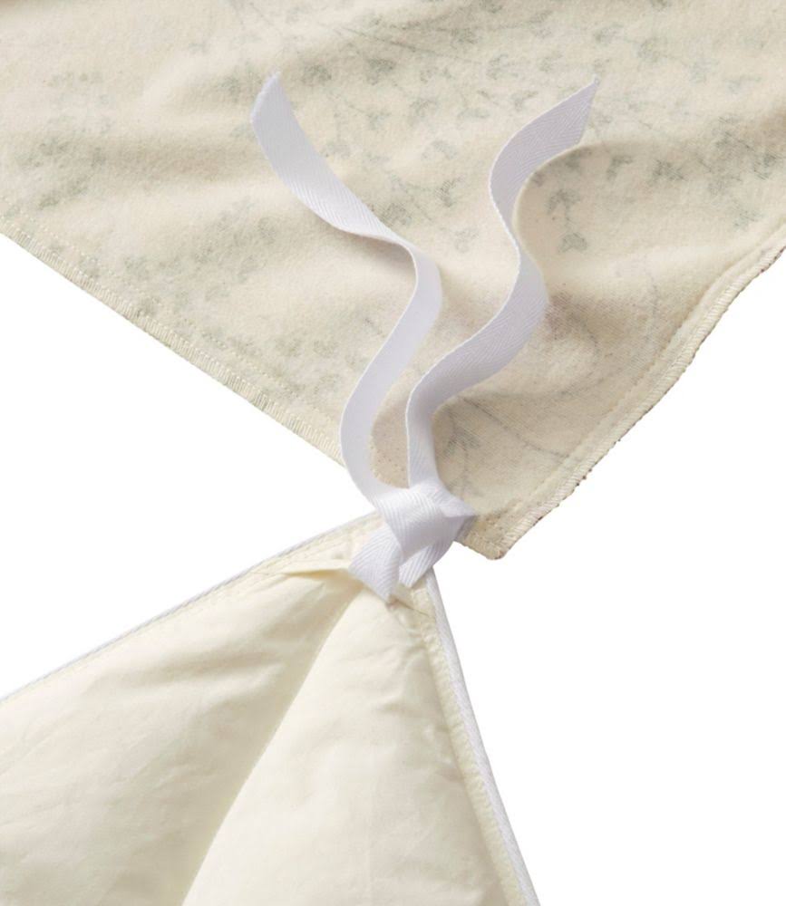Botanical Floral Tan Queen Size Flannel Comforter Cover B823