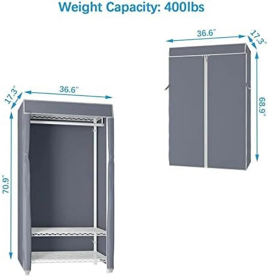 3 Tiers Garment Rack with Cover L202954