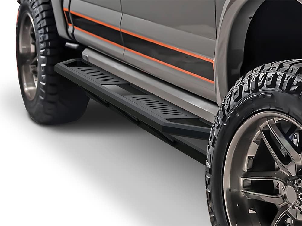 Aluminum Side Steps Compatible with Ford F150 SuperCrew Cab & F-250 F-350 Super Duty Crew Cab D909