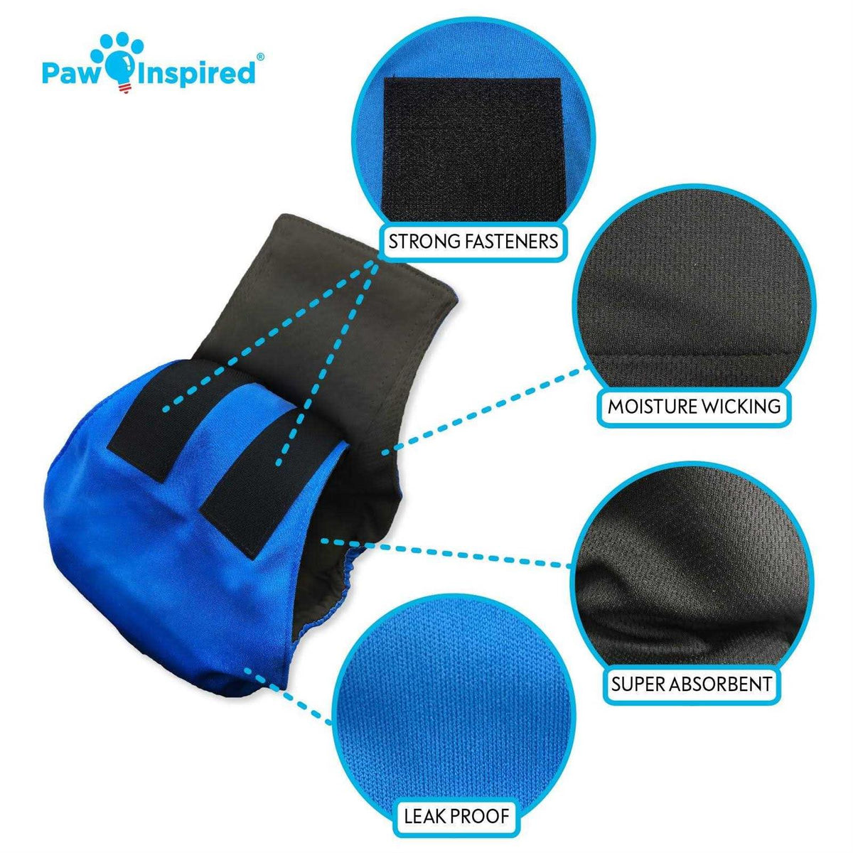 Male Dog Wraps Washable Belly Band D997
