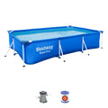 Steel Pro Rectangular Above Ground Swimming Pool Set G491712