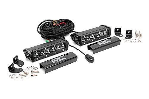 6-Inch Chrome Single Row LED Light Bar Pair E926134