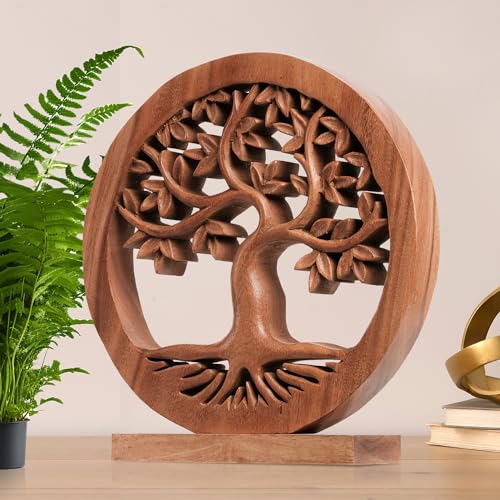 Solid Wood Tree of Life Sculpture H722