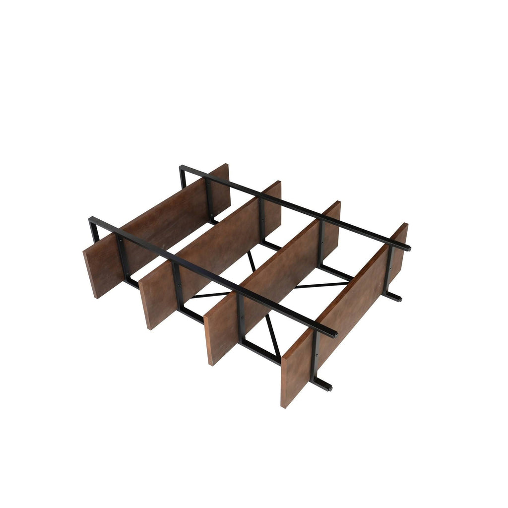 Walnut Brown 4 Shelf Etagere Bookcase A253
