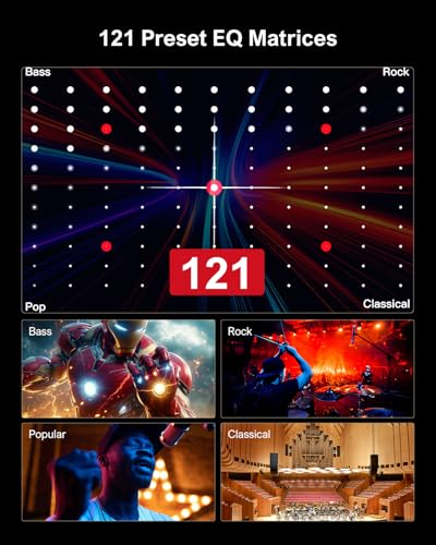 5.0ch Sound Bar with RGB Light, Bluetooth 5.3 K86049